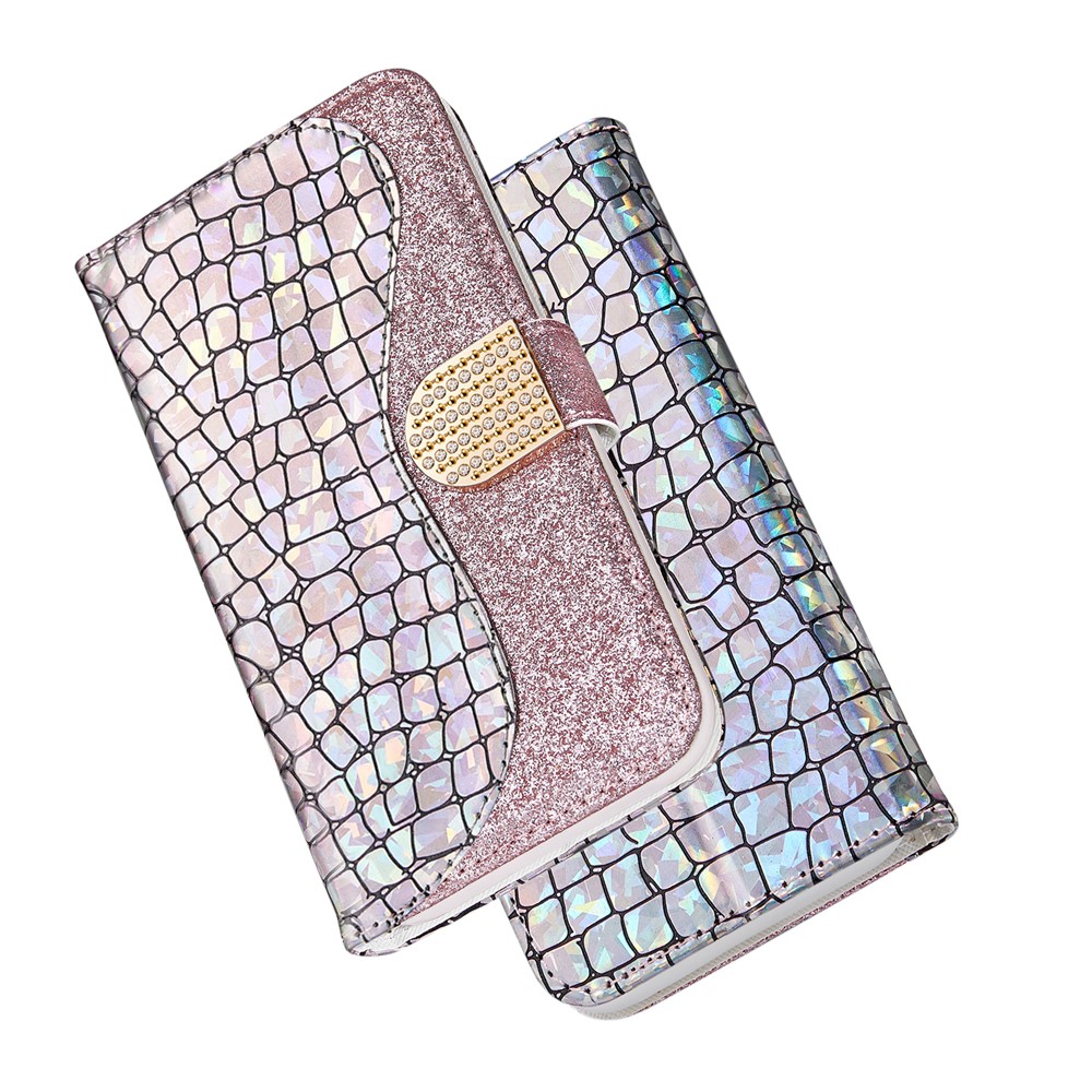 Pouzdro na Samsung Galaxy S20 FE Glitter růžové