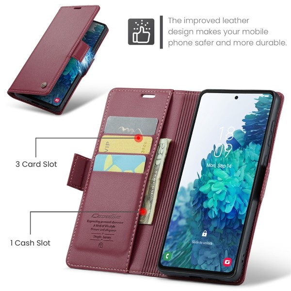 Pouzdro na Samsung Galaxy S20 CASEME smooth červené