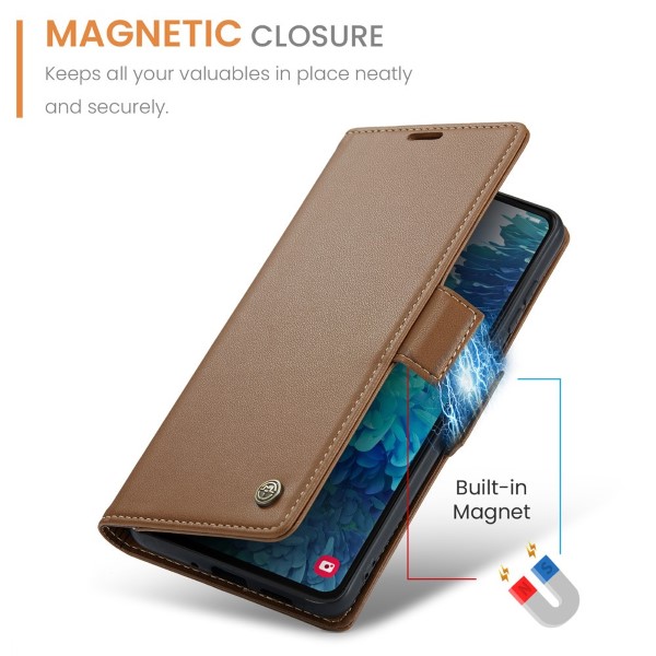 Pouzdro na Samsung Galaxy S20 CASEME smooth hnědé