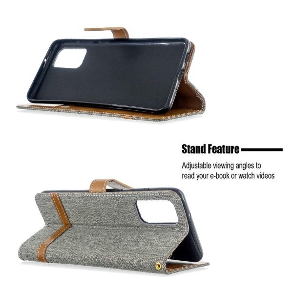 Pouzdro na Samsung Galaxy S20 Plus Jeans šedé