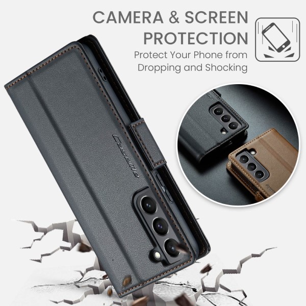 Pouzdro na Samsung Galaxy S21 CASEME smooth černé