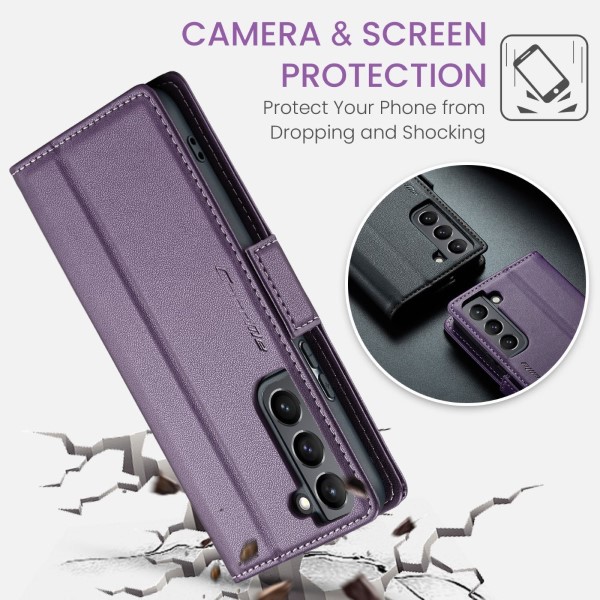 Pouzdro na Samsung Galaxy S21 CASEME smooth fialové