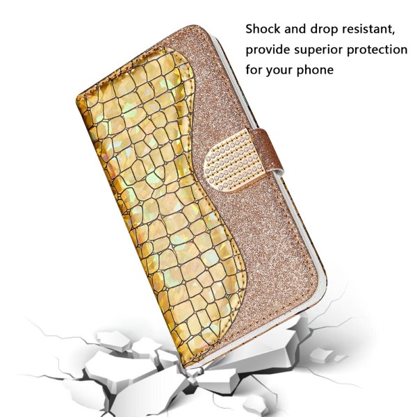 Pouzdro na Samsung Galaxy S21 Ultra Glitter zlaté