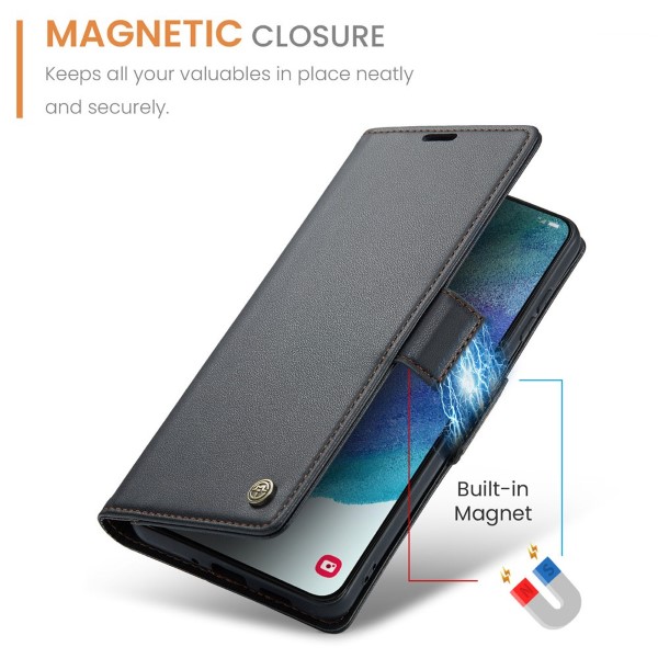 Pouzdro na Samsung Galaxy S21 FE CASEME smooth černé