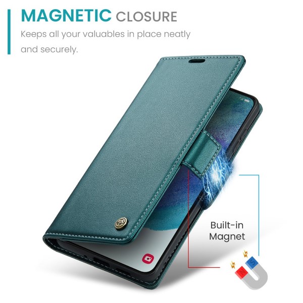 Pouzdro na Samsung Galaxy S21 FE CASEME smooth zelené