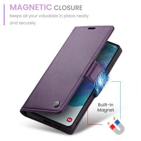 Pouzdro na Samsung Galaxy S21 FE CASEME smooth fialové