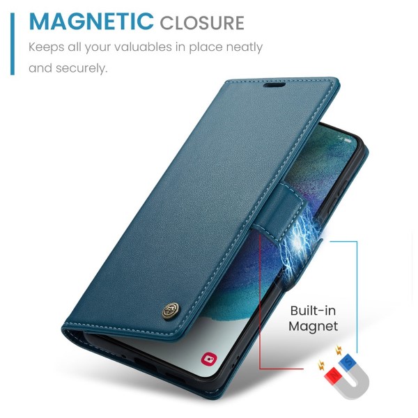 Pouzdro na Samsung Galaxy S21 FE CASEME smooth modré