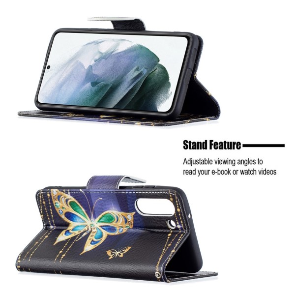 Pouzdro na Samsung Galaxy S21 FE Motýl černé