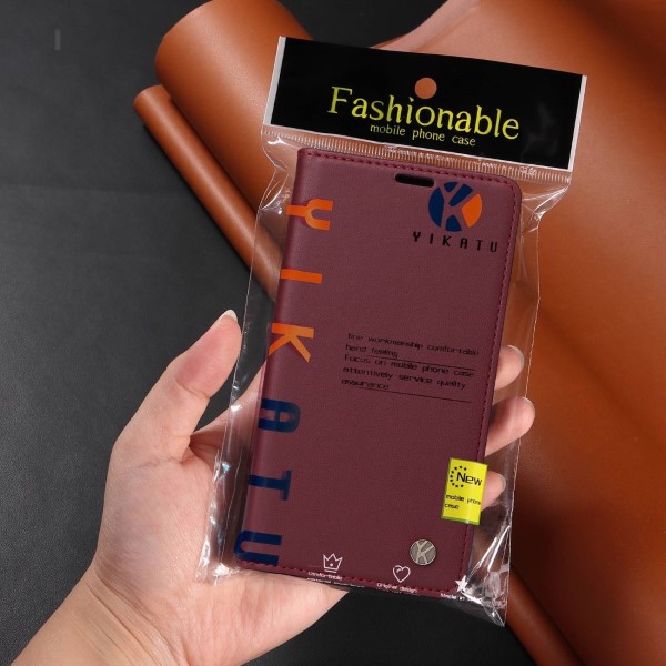 Pouzdro na Samsung Galaxy S21 FE Yikatu červené
