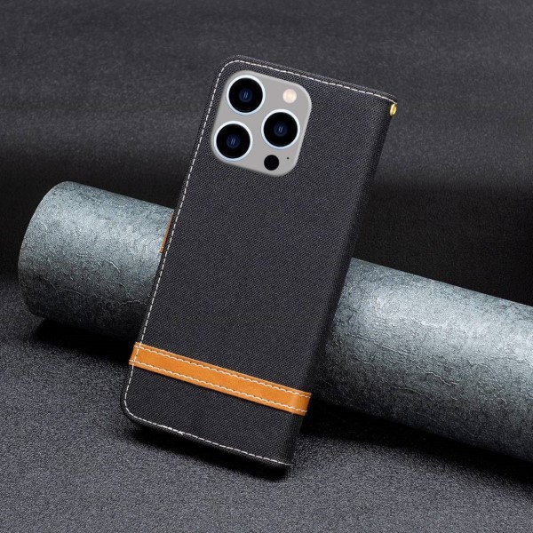 Pouzdro na iPhone 14 Pro Max Jeans černé