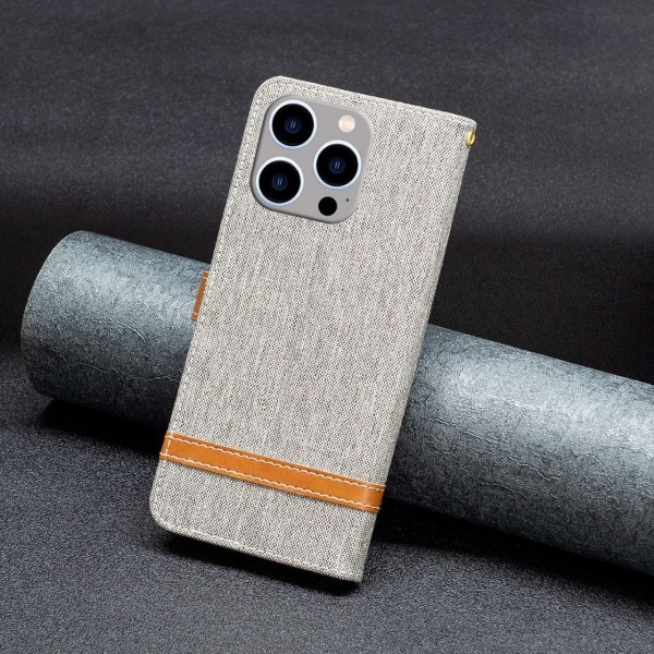 Pouzdro na iPhone 14 Pro Max Jeans šedé