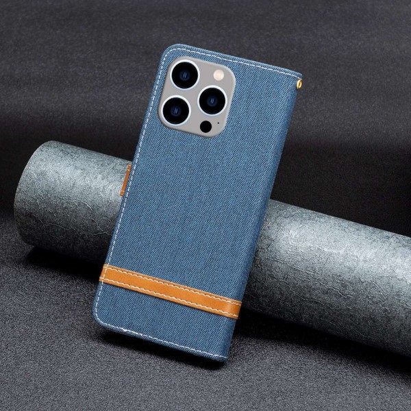 Pouzdro na iPhone 14 Pro Max Jeans modré