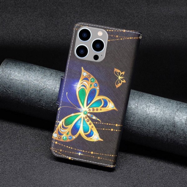 Pouzdro na iPhone 14 Pro Max Motýl černé