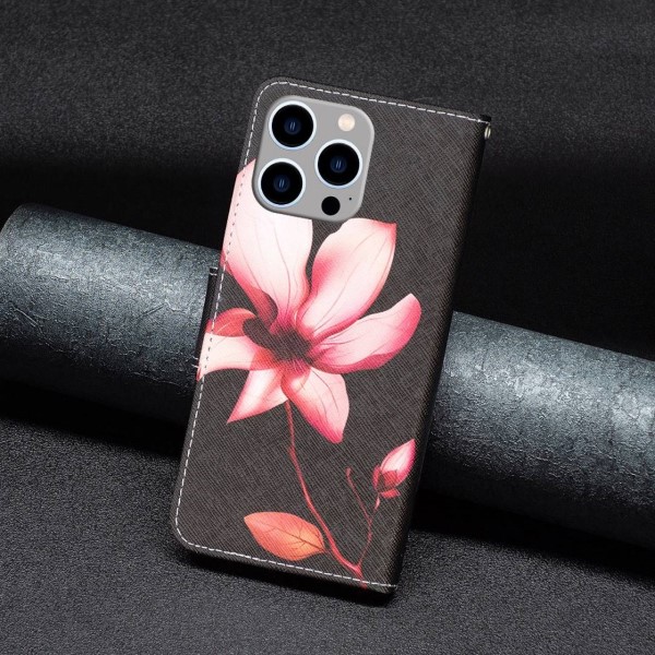 Pouzdro na iPhone 14 Pro Max Kytka černé