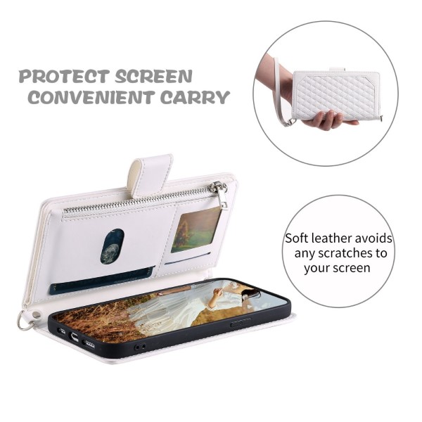 Pouzdro pro iPhone 13 Pro Max Luxury Double Layer bílé