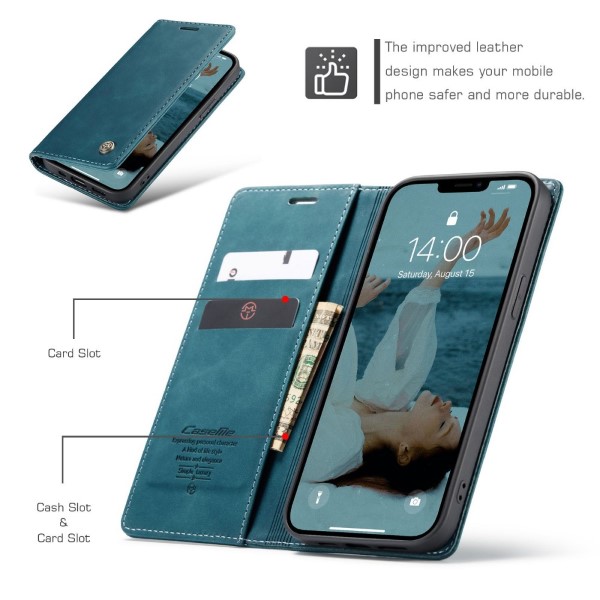 Pouzdro na iPhone 13 Pro Max CASEME modré