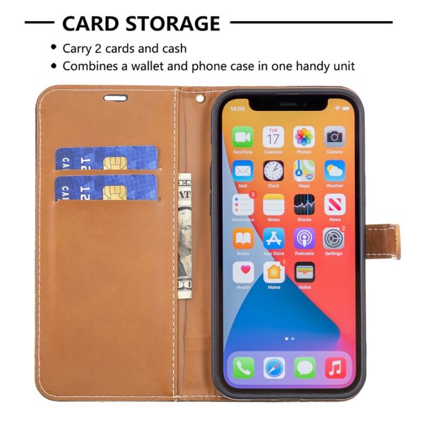 Pouzdro na iPhone 13 Pro Max Jeans černé