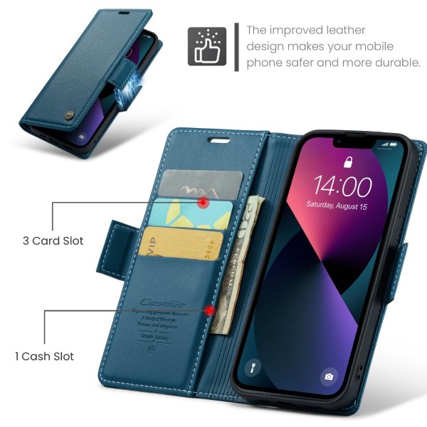 Pouzdro na iPhone 14 Plus CASEME smooth modré