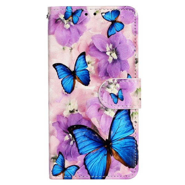 Pouzdro na iPhone 14 Plus Motýly fialové