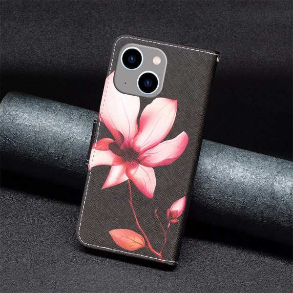 Pouzdro na iPhone 14 Plus Kytka černé