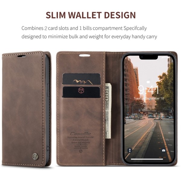 Pouzdro na iPhone 14 Plus CASEME hnědé