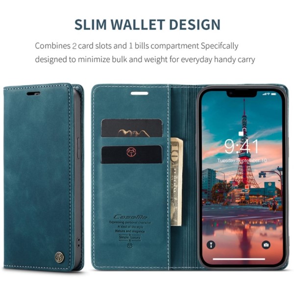 Pouzdro na iPhone 14 Plus CASEME modré