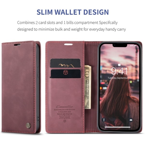 Pouzdro na iPhone 14 Plus CASEME červené