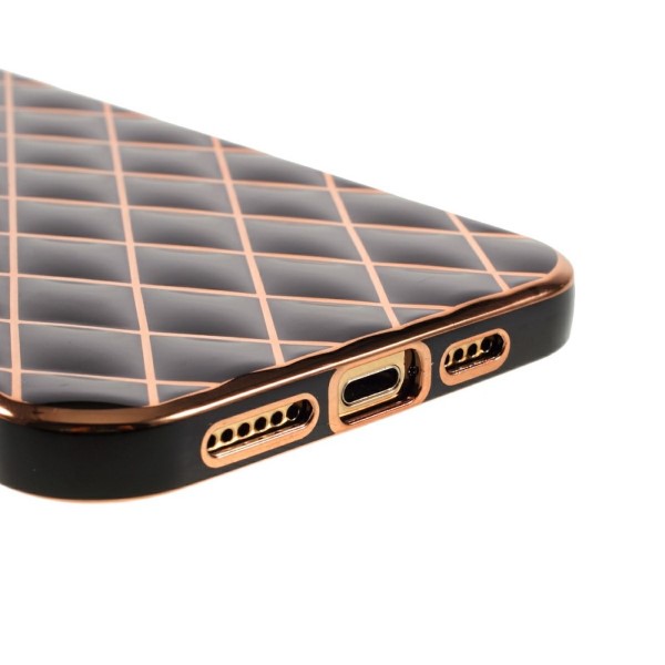 Kryt na iPhone 14 Plus Electroplated rhombus černý