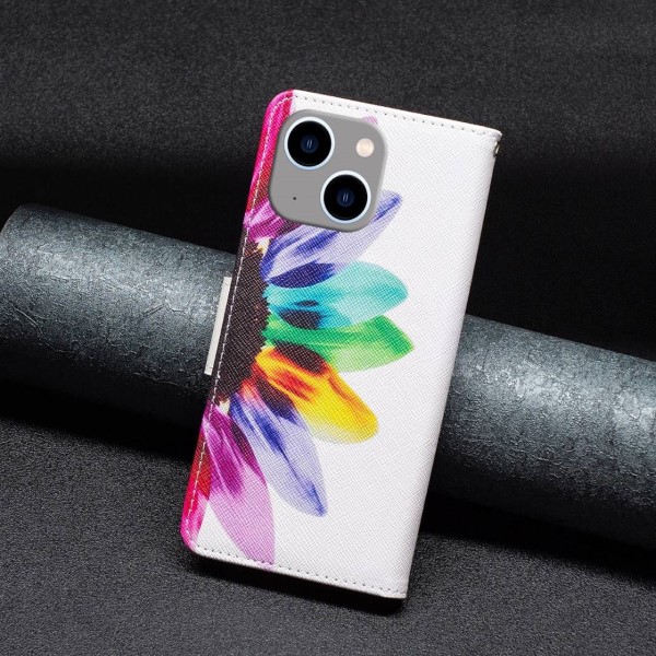 Pouzdro na iPhone 14 Plus Kytka bílé
