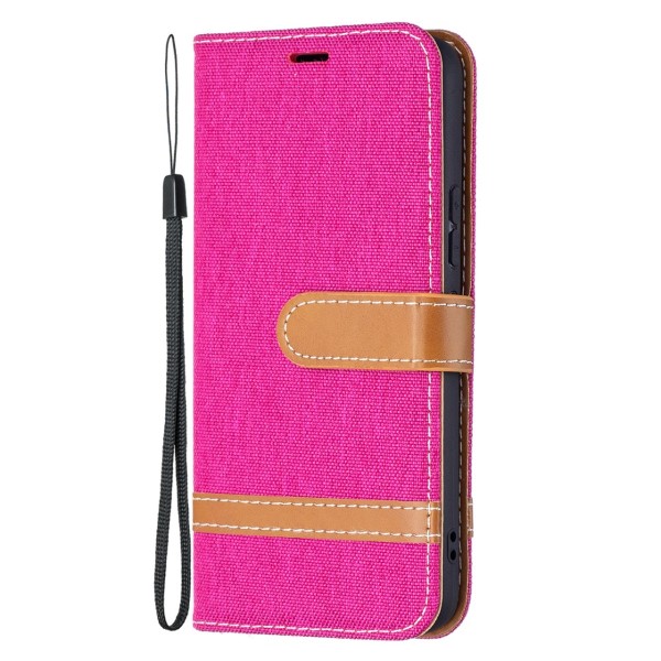 Pouzdro na Samsung Galaxy S22 Jeans růžové 