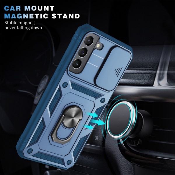 Kryt na Samsung Galaxy S22 Plus odolný s krytkou na fotoaparát tmavě modrý