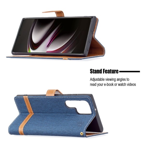 Pouzdro na Samsung Galaxy S22 Ultra Jeans modré