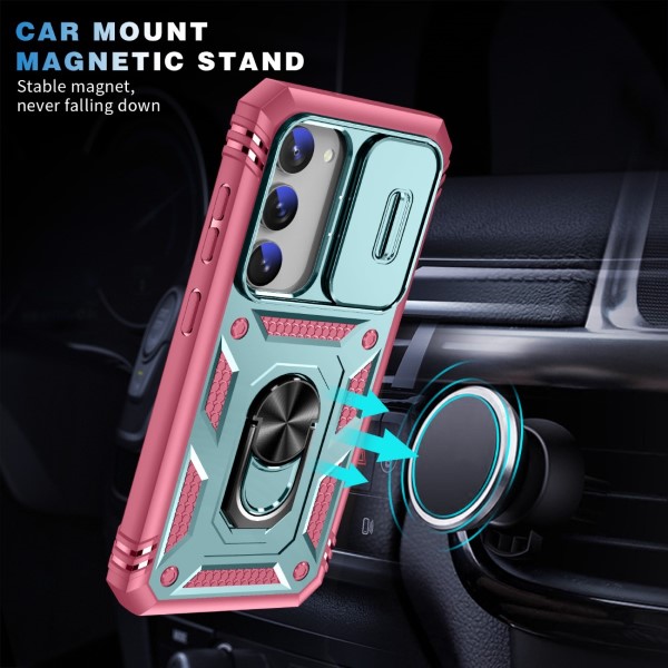 Kryt na Samsung Galaxy S23 odolný s krytkou na fotoaparát světle růžový