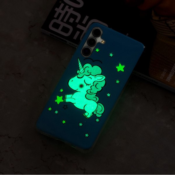 Kryt na Samsung Galaxy S23 svítící Jednorožec