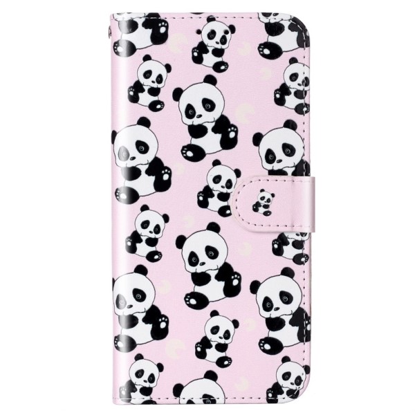 Pouzdro na Samsung Galaxy S23 Panda růžové