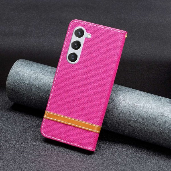 Pouzdro na Samsung Galaxy S23 Jeans růžové