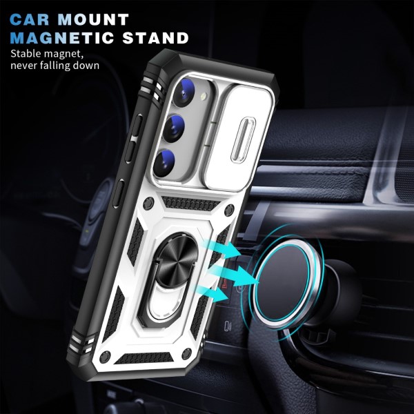 Kryt na Samsung Galaxy S23+ odolný s krytkou na fotoaparát bílý