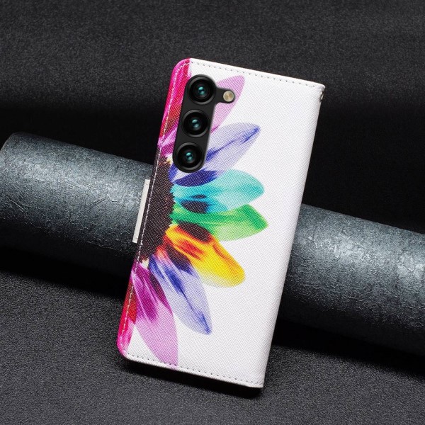 Pouzdro na Samsung Galaxy S23+ Kytka bílé