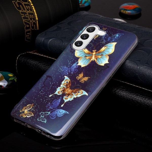 Kryt na Samsung Galaxy S23+ svítící Motýl