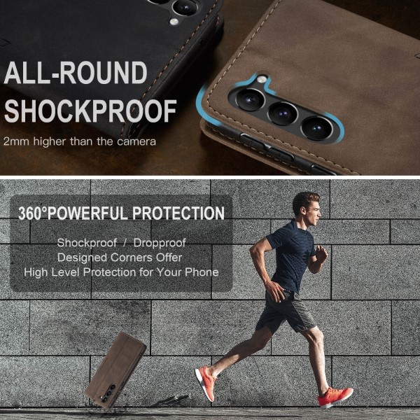 Pouzdro na Samsung Galaxy S23+ CASEME hnědé
