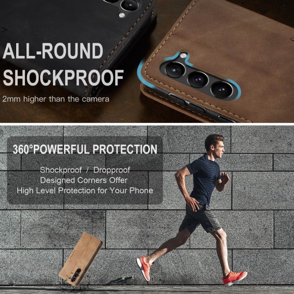 Pouzdro na Samsung Galaxy S23+ CASEME světle hnědé