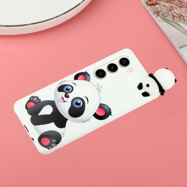 Kryt na Samsung Galaxy S23+ 3D Panda bílý