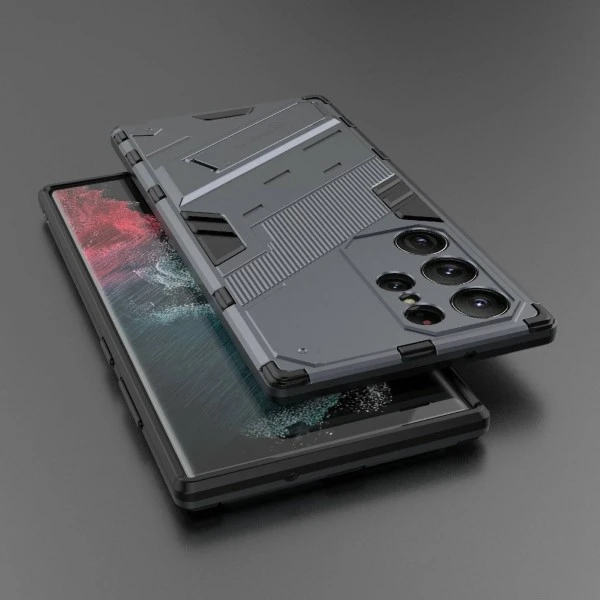 Kryt na Samsung Galaxy S23 Ultra odolný Shockproof šedý