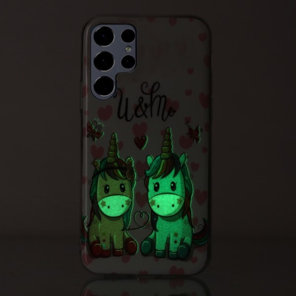 Kryt na Samsung Galaxy S23 Ultra svítící Jednorožci