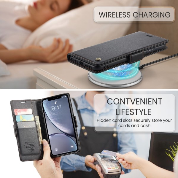 Pouzdro pro iPhone Xr CASEME Smooth černé