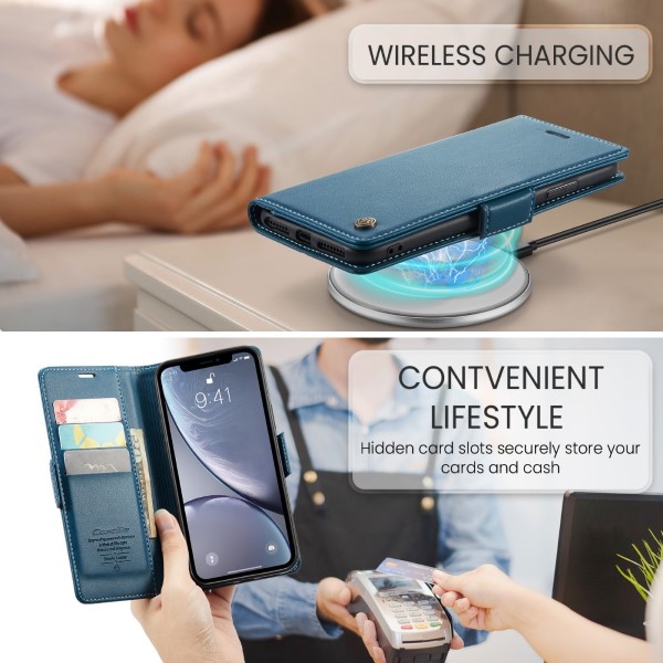 Pouzdro pro iPhone Xr CASEME Smooth modré