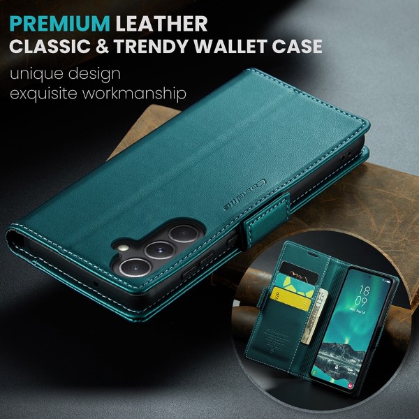 Pouzdro na Samsung Galaxy S23 FE CASEME smooth zelené