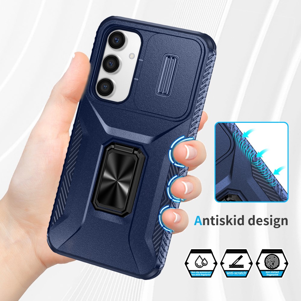 Kryt na Samsung Galaxy S23 FE odolný s krytkou na fotoaparát modrý