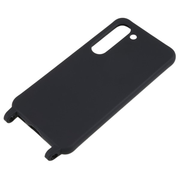 Kryt na Samsung Galaxy S23+ gumový se šňůrkou na krk černý
