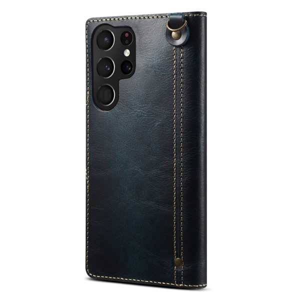 Pouzdro kožené Denior na Samsung Galaxy S23 Ultra modré